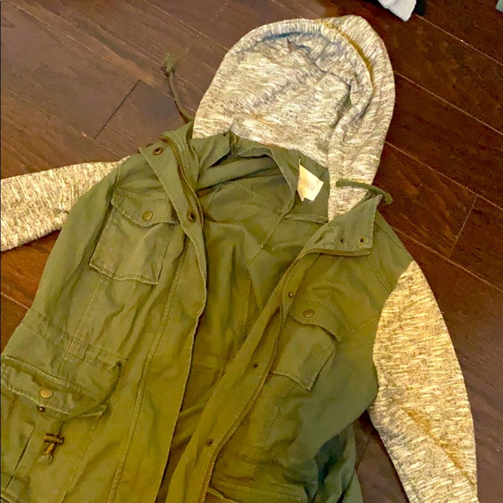 Jacket with hoodie